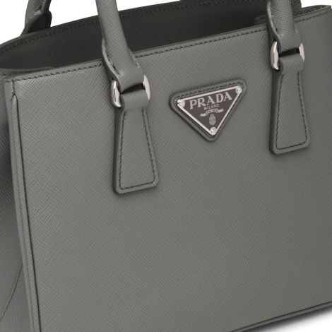 Prada Çanta Saffiano Gri - Prada Canta Saffiano Leather Handbag Gri