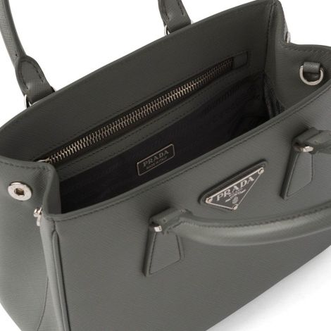 Prada Çanta Saffiano Gri - Prada Canta Saffiano Leather Handbag Gri
