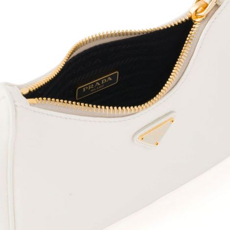 Prada Çanta Saffiano Beyaz - Prada Canta Saffiano Leather Mini Bag Beyaz