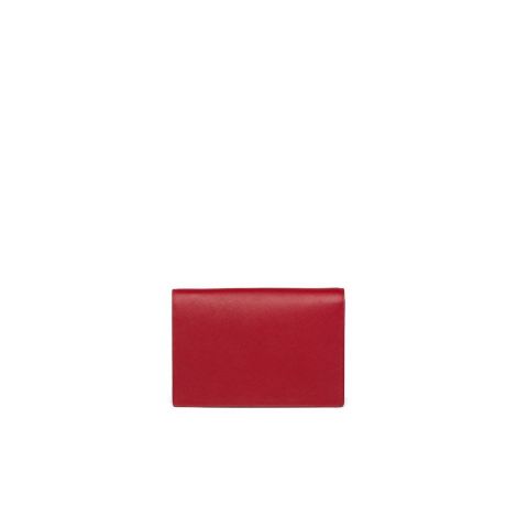 Prada Çanta Saffiano Kırmızı - Prada Canta Saffiano Leather Mini Bag Fiery Red Kirmizi