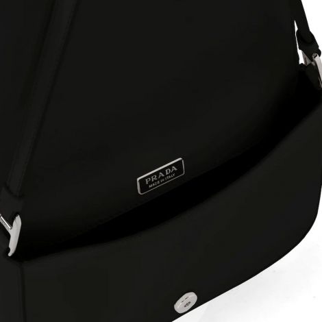 Prada Çanta Brushed Siyah - Prada El Cantasi Brushed Leather Shoulder Bag Black Siyah