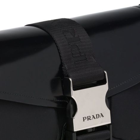 Prada Çanta Pocket Siyah - Prada El Cantasi Pocket Nylon And Brushed Leather Bag Siyah