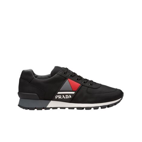 Prada Ayakkabı Technical Siyah - Prada Erkek Ayakkabi 19 Technical Fabric Sneakers Logo Siyah