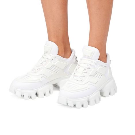 Prada Ayakkabı Cloudbust Beyaz - Prada Erkek Ayakkabi Cloudbust Thunder Sneakers White Beyaz