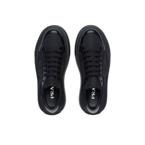 Prada Ayakkabı Macro Siyah - Prada Erkek Ayakkabi Macro Re Nylon And Brushed Leather Sneakers Siyah