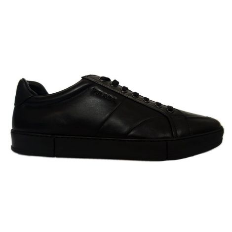 Prada Ayakkabı Panelled Siyah - Prada Erkek Ayakkabi Panelled Low Top Sneakers Siyah 1