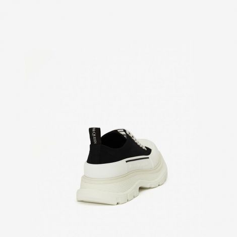 Alexander McQueen Ayakkabı Tread Siyah - Alexander Mcqueen Ayakkabi Tread Slick Lace Up Sneaker Beyaz Siyah