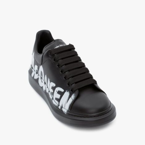 Alexander McQueen Ayakkabı Graffiti Siyah - Alexander Mcqueen Online Exclusive Graffiti Oversized Sneaker Siyah