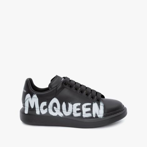 Alexander McQueen Ayakkabı Graffiti Siyah - Alexander Mcqueen Online Exclusive Graffiti Oversized Sneaker Siyah