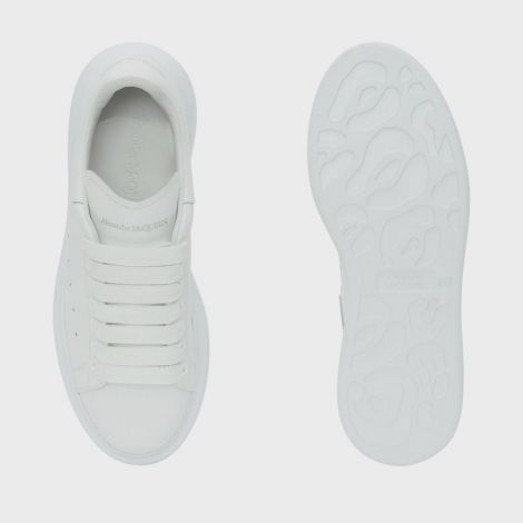 Alexander McQueen Ayakkabı Oversized Beyaz - Alexander Mcqueen Oversized Sneaker Erkek Ayakkabi Beyaz Logo Gri