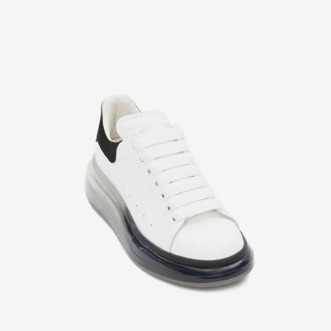Alexander McQueen Ayakkabı Oversized Beyaz - Alexander Mcqueen Oversized Sneaker Seffaf Siyah Taban Erkek Ayakkabi Beyaz