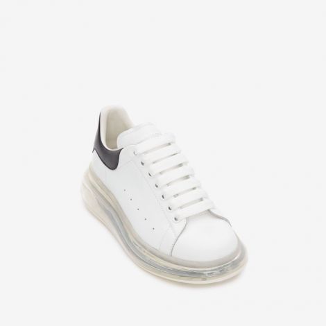 Alexander McQueen Ayakkabı Oversized Beyaz - Alexander Mcqueen Oversized Sneaker Seffaf Taban Kadin Ayakkabi Siyah Beyaz