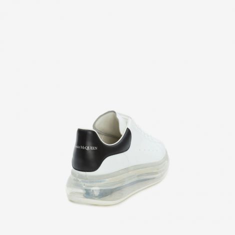 Alexander McQueen Ayakkabı Oversized Beyaz - Alexander Mcqueen Oversized Sneaker Seffaf Taban Kadin Ayakkabi Siyah Beyaz