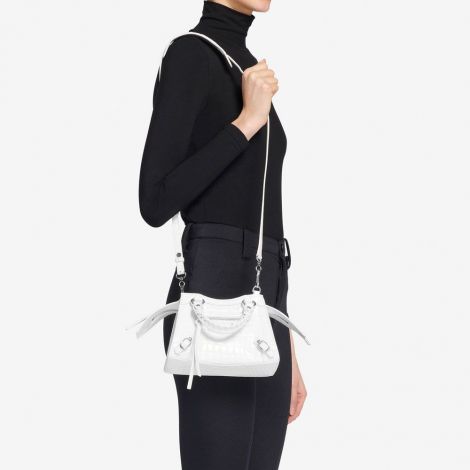 Balenciaga Çanta Neo Classic Beyaz - Balenciaga Canta Neo Classic Handbags Mini Top Handle Bag Beyaz