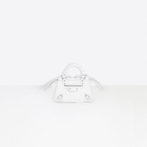 Balenciaga Çanta Neo Classic Beyaz - Balenciaga Canta Neo Classic Handbags Mini Top Handle Bag Beyaz