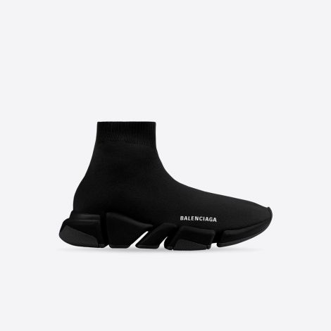 Balenciaga Ayakkabı Speed 2.0 Siyah - Balenciaga Ayakkabi 2021 Speed 2.0 Sneaker Black Corap Orgu Siyah