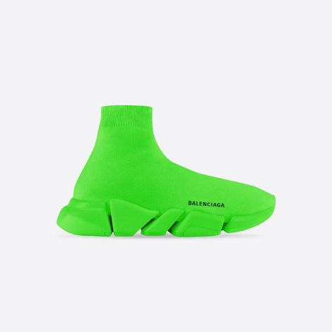 Balenciaga Ayakkabı Speed 2.0 Yeşil - Balenciaga Ayakkabi Erkek Speed 2.0 Sneaker Fluo Green Yesil