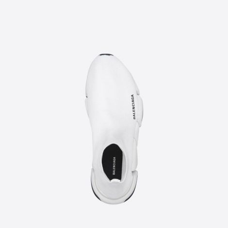 Balenciaga Ayakkabı Speed 2.0 Beyaz - Balenciaga Ayakkabi Erkek Speed 2.0 Sneaker White Black Corap Siyah Beyaz