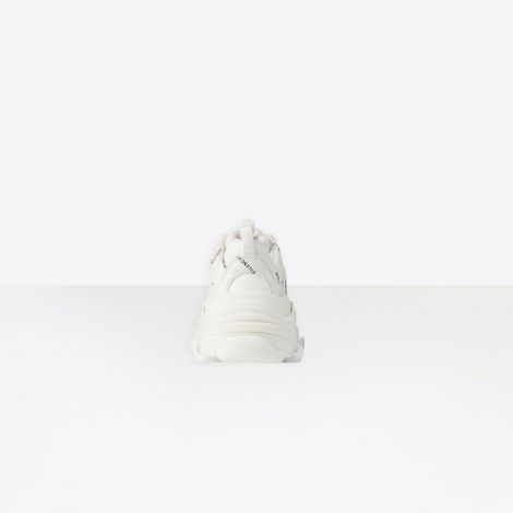 Balenciaga Ayakkabı Allover Beyaz - Balenciaga Ayakkabi Kadin Allover Logo Triple S Sneaker Beyaz