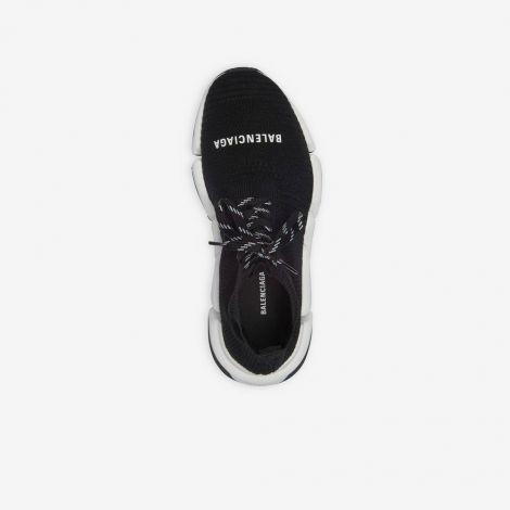 Balenciaga Ayakkabı Speed 2.0 Siyah - Balenciaga Ayakkabi Kadin Speed 2_0 Lace Up Sneaker Beyaz Siyah