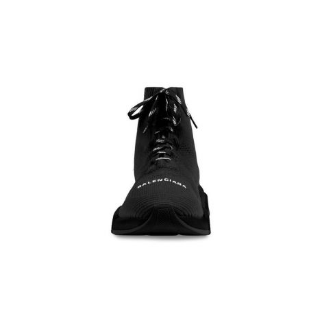 Balenciaga Ayakkabı Speed 2.0 Siyah - Balenciaga Erkek Ayakkabi 22 Speed 2 0 Lace Up Recycled Knit Siyah