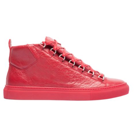Balenciaga Ayakkabı Sneakers Red - Balenciaga High Sneakers Ayakkabi Kirmizi 4