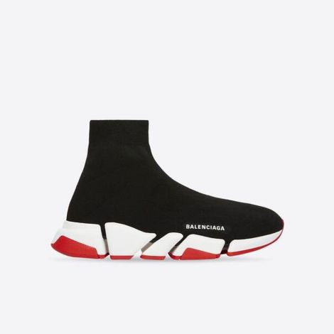 Balenciaga Ayakkabı Speed 2.0 Siyah - Balenciaga Shoes Sneaker Speed 2.0 Sneaker Black White Red Siyah