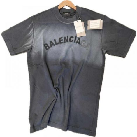 Balenciaga Tişört Logo Baskılı Siyah - Balenciaga T Shirt Balenciaga Men T Shirt Balenciaga Erkek Tisort Balenciaga Tisort 8784 Siyah