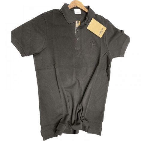 Burberry Tişört Polo Yaka Siyah - Burberry Erkek Tisort Burberry Erkek Polo Yaka T Shirt Siyah