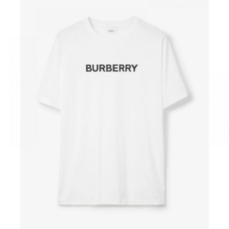 Burberry Tişört Logo Beyaz - Burberry Logo T Shirt Burberry Erkek Tisort Beyaz