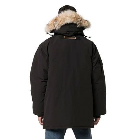 Canada Goose Mont Expedition Siyah - Canada Goose Expedition Coyote Fur Trim Parka Mont Siyah