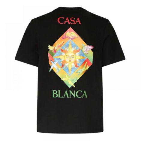 Casablanca Tişört Les Elements Siyah - Casablanca Les Elements T Shirt Black Casablanca Erkek Tisort Siyah