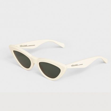 Celine Gözlük Cat Eye Beyaz - Celine Gozluk Cat Eye Sunglasses In Acetate Beyaz
