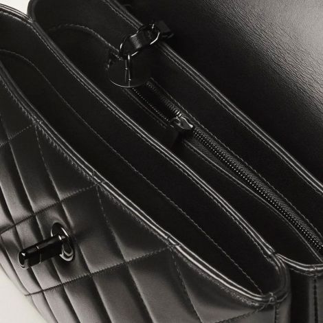 Chanel Çanta Classic Siyah - Chanel Canta Bag Sapli Kapakli Canta Kuzu Derisi Ve Siyah Metal 17 25 12 Black Siyah