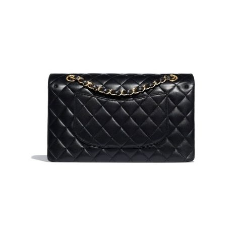 Chanel Çanta Klasik Siyah - Chanel Canta Classic Handbag Lambskin Gold Tone Metal Siyah