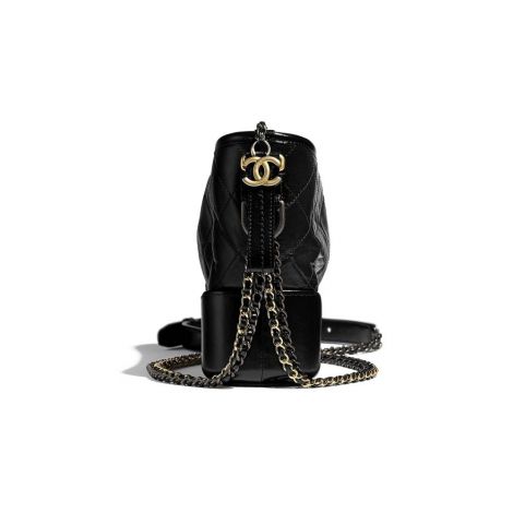 Chanel Çanta Gabrielle Siyah - Chanel Canta Gabrielle Hobo Bag Aged Calfskin Smooth Silver Gold Siyah