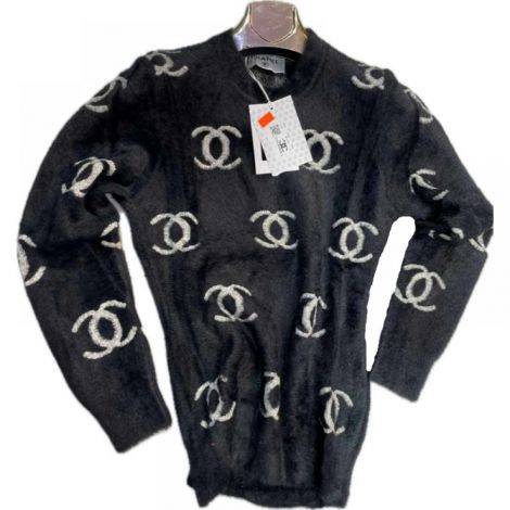 Chanel Sweatshirt Siyah - Chanel Kadin Sweatshirt Chanel Sweatshirt 3604 Siyah