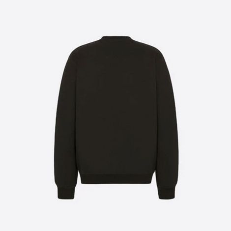Dior Sweatshirt Peter Doig Siyah - Dior And Peter Doig Sweatshirt Black Cotton Fleece Oversized Siyah