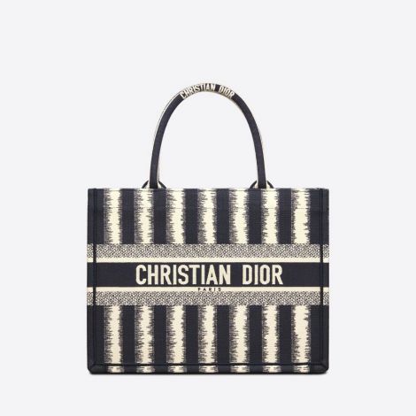 Dior Çanta Small Mavi - Dior Bag Canta 2021 Small Dior Book Tote Blue D Stripes Mavi