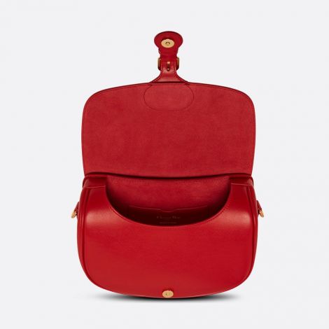 Dior Çanta Bobby Kırmızı - Dior Canta 2021 Medium Dior Bobby Bag Raspberry Box Calfskin Kirmizi