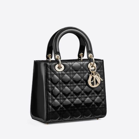 Dior Çanta Ultramatte Siyah - Dior Canta 2021 Medium Ultramatte Lady Dior Bag Black Patent Siyah