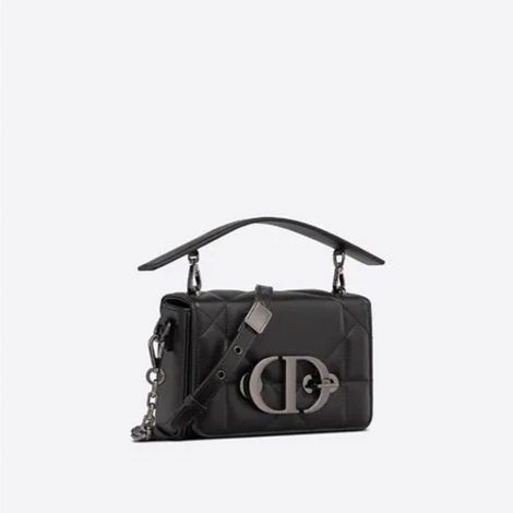 Dior Çanta 30 Montaigne Box Black - Dior Canta 30 Montaigne Box Bag With Handle Black Maxicannage Lambskin Black
