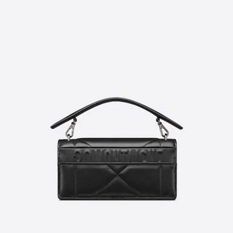 Dior Çanta 30 Montaigne Pouch Siyah - Dior Canta 30 Montaigne Pouch With Shoulder Strap And Handle Black Maxicannage Siyah