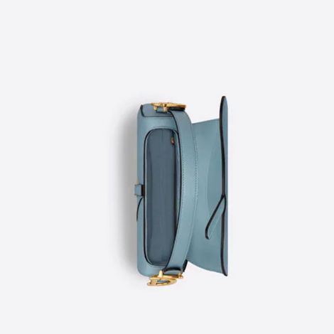 Dior Çanta Saddle Mavi - Dior Canta Bag Saddle Bag With Strap Horizon Blue Grained Calfskin Acik Mavi