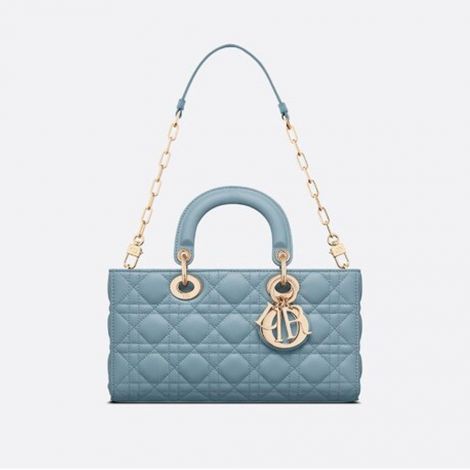 Dior Çanta Lady D Joy Mavi - Dior Canta Lady D Joy Bag Horizon Blue Cannage Lambskin Mavi