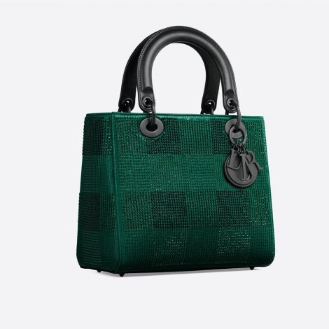 Dior Çanta Lady Yeşil - Dior Canta Lady Dior Bag In Embroidered Calfskin Yesil