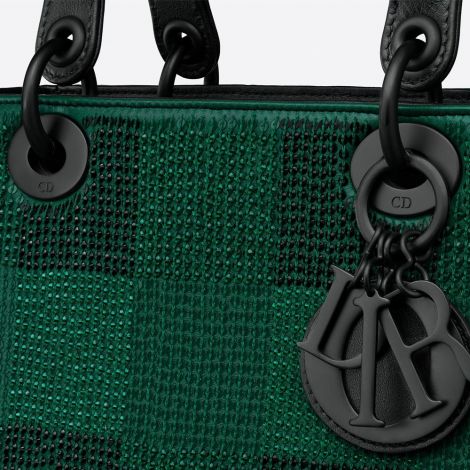Dior Çanta Lady Yeşil - Dior Canta Lady Dior Bag In Embroidered Calfskin Yesil
