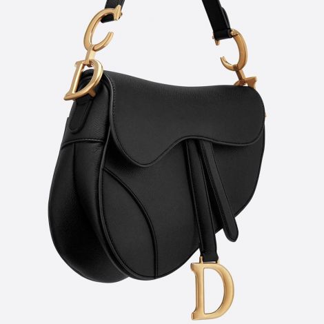 Dior Çanta Saddle Siyah - Dior Canta Saddle Calfskin Bag Deri Siyah