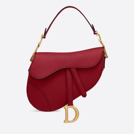 Dior Çanta Saddle Kırmızı - Dior Canta Saddle Calfskin Bag El Cantasi Kirmizi