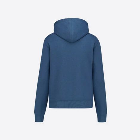 Dior Sweatshirt Fleece Mavi - Dior Cd Icon Hooded Sweatshirt Blue Cotton Fleece Erkek Mavi